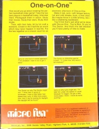 Julius Erving and Larry Bird Go One-on-One Box Art