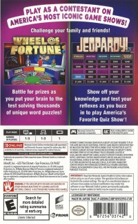 America's Greatest Game Shows: Wheel of Fortune & Jeopardy! Box Art
