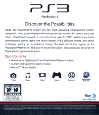 Welcome to PlayStation 3 and PlayStation Network (BD / BCUS-98213) Box Art