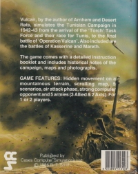 Vulcan: The Tunisian Campaign Box Art