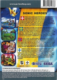 Sonic Heroes [DK][SE][NO][FI] Box Art