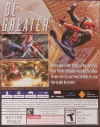 Marvel's Spider-Man (Not for Resale) Box Art