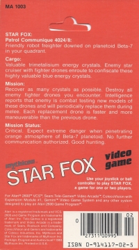 Star Fox Box Art