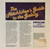 Hitchhiker's Guide to the Galaxy, The - Mastertronic Box Art