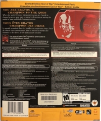 Sony PlayStation Portable PSP-2001ZD - God of War: Chains of Olympus Box Art