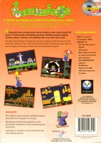 Lemmings - CD-ROM Edition Box Art