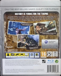 Uncharted 2: Among Thieves - Platinum (yellow dot) Box Art