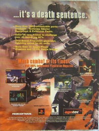 Armored Core 2 promotional flyer (double-sided leaflet) Box Art