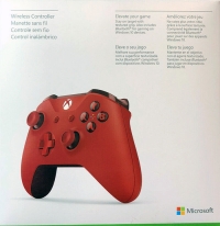 Microsoft Wireless Controller 1708 (Red) Box Art