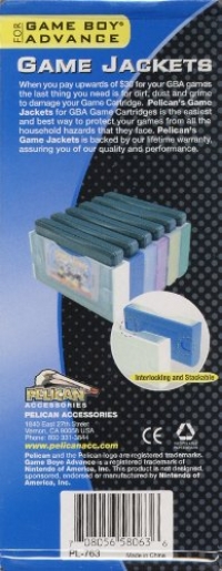 Pelican Game Jackets Storage Cases for Game Boy Advance (Assorted Colors) Box Art