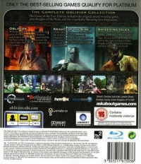 Elder Scrolls IV, The: Oblivion - Game of the Year Edition - Platinum [UK] Box Art