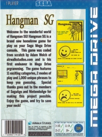 Hangman SG Box Art