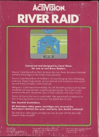 River Raid (Picture Label) Box Art
