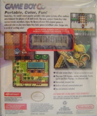Nintendo Game Boy Color (Color Grape / holofoil cover) Box Art