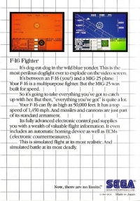 F-16 Fighter (Sega Card) [IT] Box Art