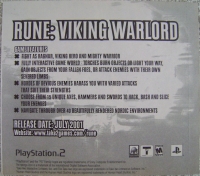 Rune: Viking Warlord sticker Box Art