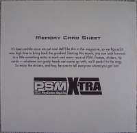 PlayStation Magazine Memory Card Sheet Box Art