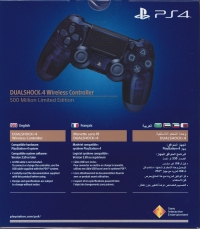 Sony DualShock 4 Wireless Controller CUH-ZCT2E - 500 Million Limited Edition Box Art
