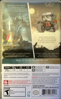 Child of Light - Ultimate Edition / Valiant Hearts: The Great War Box Art