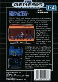 Michael Jackson's Moonwalker (upside-down label) Box Art