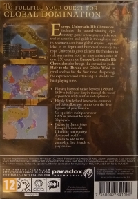 Europa Universalis III: Chronicles Box Art