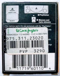 Sony Memory Card SCPH-1020 E [ES] Box Art