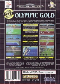 Olympic Gold: Barcelona '92 [UK] Box Art