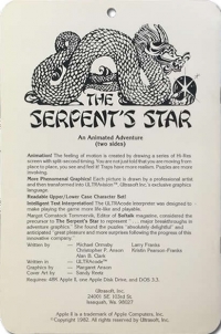 Serpent's Star, The Box Art