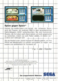 Spy vs Spy (Sega Card) [DE] Box Art