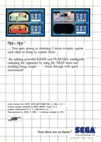 Spy vs Spy (Sega Card) [IT] Box Art