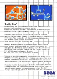 Teddy Boy (Sega®) Box Art