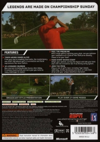 Tiger Woods PGA Tour 07 (Black Pegi) Box Art