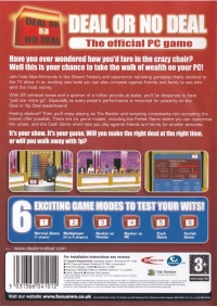 Deal or No Deal: The Official PC Game Box Art