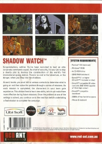 Shadow Watch - Big Bytes Box Art