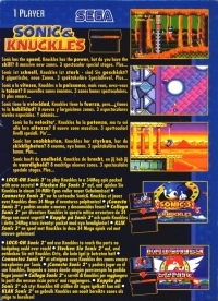 Sonic & Knuckles (1563-50, red insert) Box Art