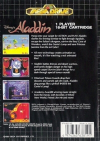 Disney's Aladdin (NTSC) Box Art