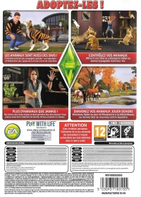 Sims 3, Les: Animaux & Cie Box Art