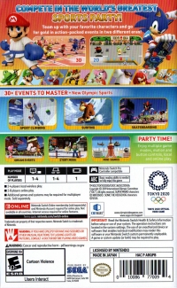 Mario & Sonic at the Olympic Games Tokyo 2020 Box Art