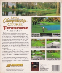 Links Championship Course: Firestone Country Club Akron, Ohio Box Art