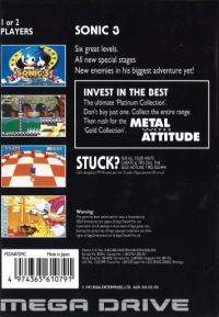 Sonic 3 - Platinum Collection Box Art