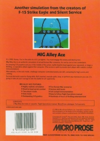 Mig Alley Ace (disk) Box Art