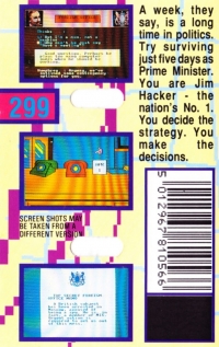 Yes Prime Minister (Mastertronic Plus) Box Art