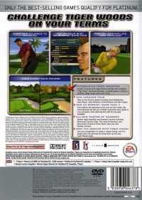 Tiger Woods PGA Tour 2005 - Platinum Box Art