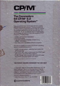 Commodore CP/M Box Art