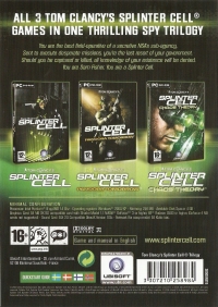 Tom Clancy's Splinter Cell Trilogy - Exclusive Box Art