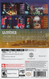 Lumines Remastered (white logo) Box Art