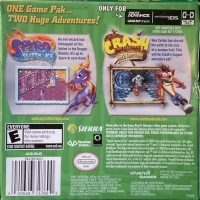 Crash & Spyro Superpack: Spyro: Season of Ice / Crash Bandicoot: The Huge Adventure Box Art