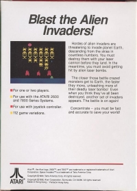 Space Invaders (red picture label) Box Art