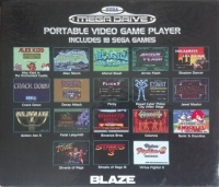 Blaze Sega Mega Drive Portable Video Game Player - Streets of Rage Box Art