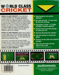 Graham Gooch World Class Cricket Box Art